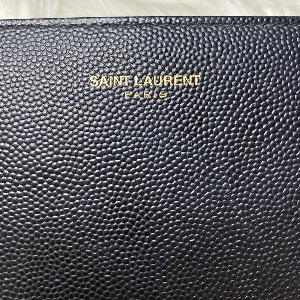 AUTHENTIC YSL PORTEFEULLE WALLET LIKE NEW BLACK - Picture 3 of 8